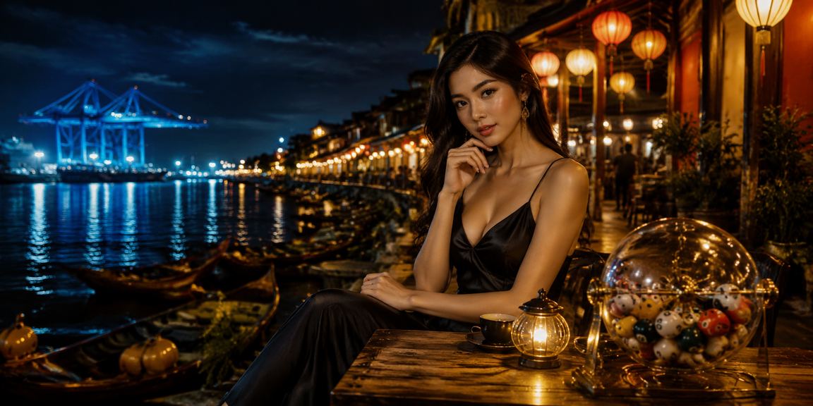Khung cảnh sòng bạc Mekong với ánh sáng neon
