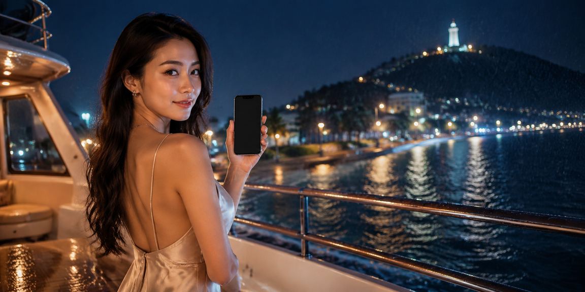 Cảnh nữ đại diện casino di động tại Vũng Tàu với trang phục truyền thống
